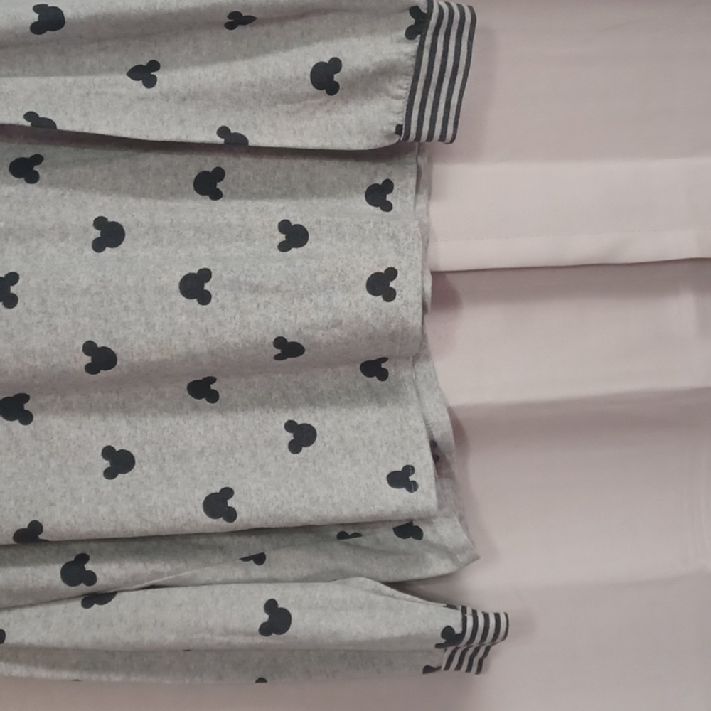 Disney Soft Knit Gray Long Sleeve Top, Mickey Mouse Pattern - Picture 12 of 15